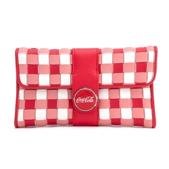 Loungefly Handbags - Loungefly Stitch Shoppe Coca Cola Woven Wallet